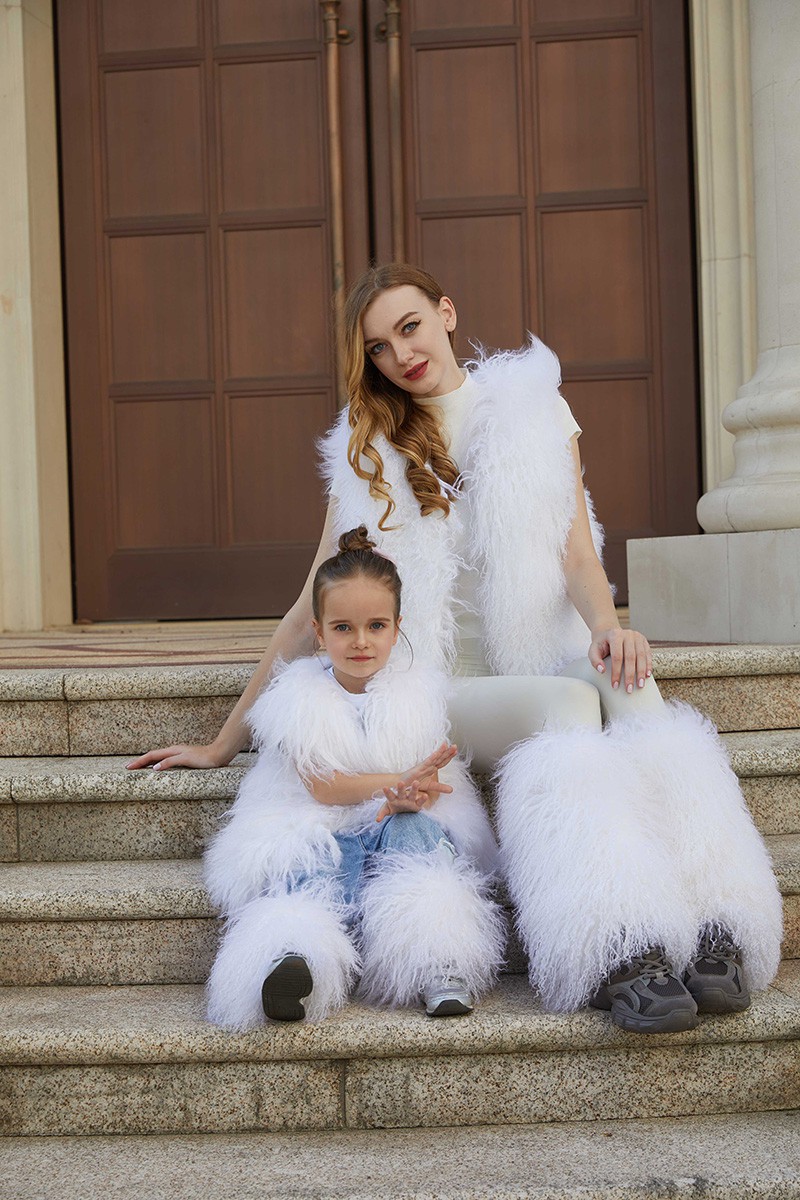 fur Leg Warmers Costume
